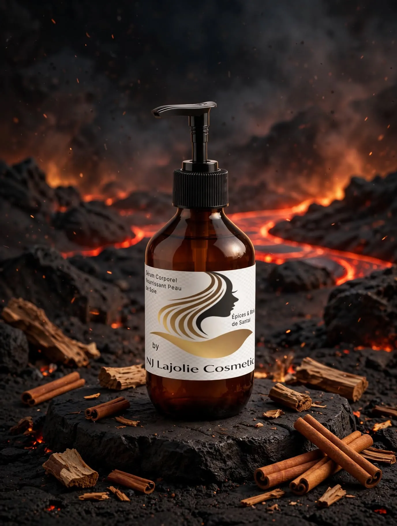 sérum corporel nourrissant peau de soie — Épices & bois de santal sérum corporel nourrissant peau de soie — Épices & bois de santal