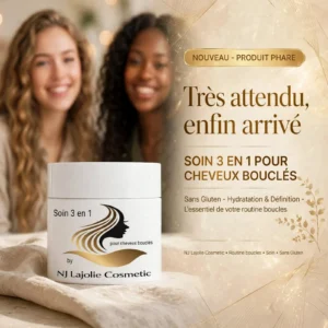 soin 3 en 1 pour cheveux bouclés
